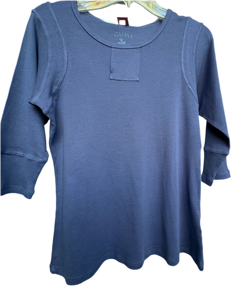 Textured Details Solid Top - Lake