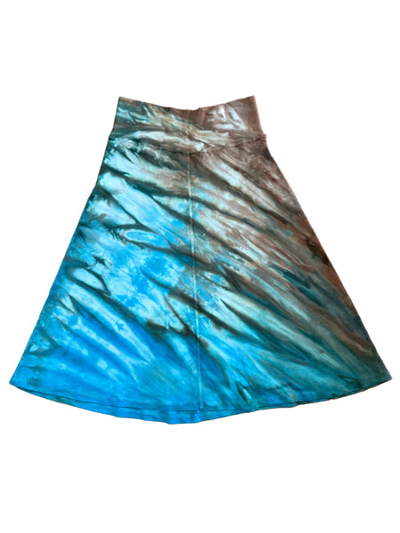 Skirt River Wash - Turquoise/Brown
