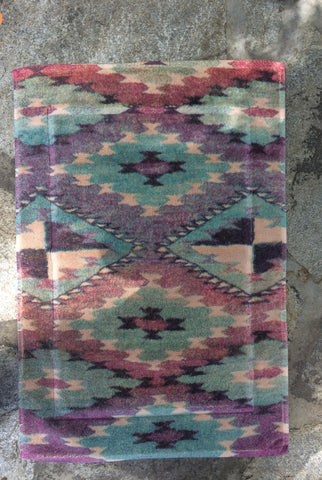 Fresco Towels - Mesa Diamond Mauve - Small Bath Mat