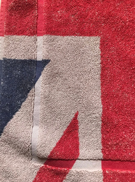 Fresco Towels- Union Jack Taupe - small Bath Mat