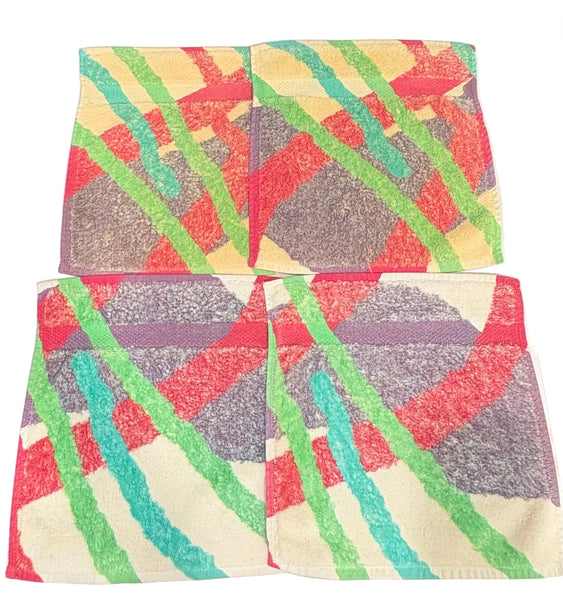 Fresco Towels- Washcloth - Abstract White