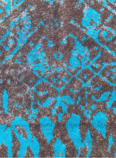 Fresco Towels - Bali Batik Turq / Brown - Hand Towel