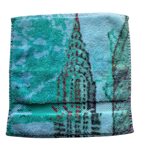 Fresco Towels - Empire State Building Aqua - Washcloth