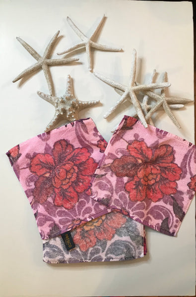 Fresco Towels - Damask Flower Pink - Washcloth