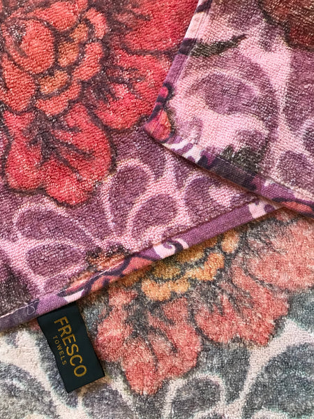 Fresco Towels - Damask Flower Pink - Washcloth