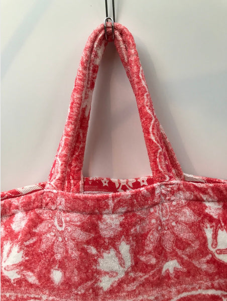 Fresco Towels - Bohemian Damask Red - Large Tote Bag