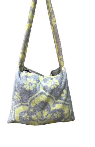 Fresco Towels - Venetian Brocade Lemon /sand - Messenger Bag