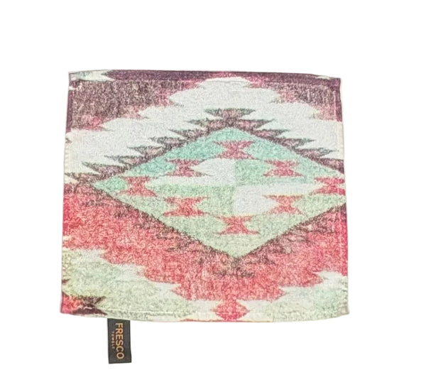 Fresco Towels - Mesa Diamonds White - Washcloth