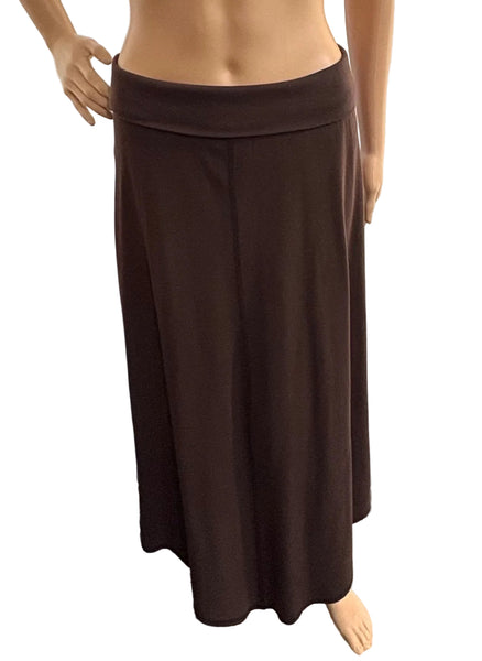 Long Skirt - Garment Dye Solid - Coffee