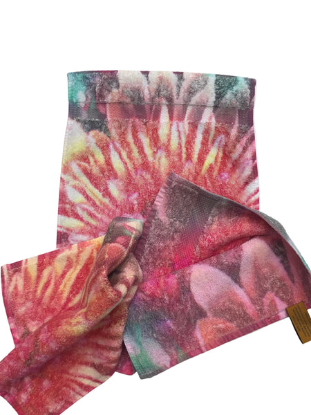 Fresco Towels - Extravaganza Flower White - Washcloth