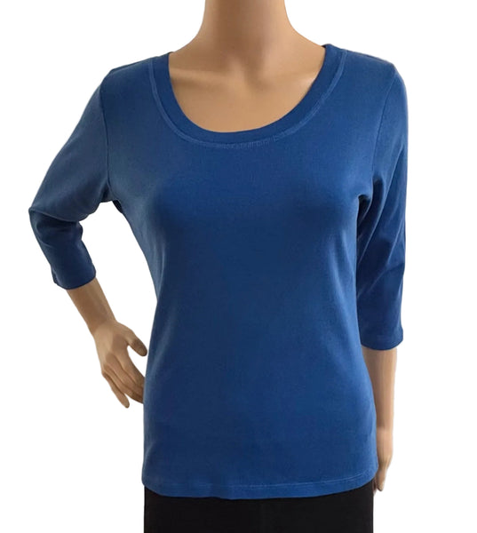 Solid Round-neck top - Peri