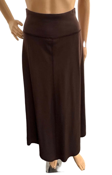 Long Skirt - Garment Dye Solid - Coffee