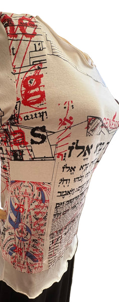 Genesis Layered Hem top - White