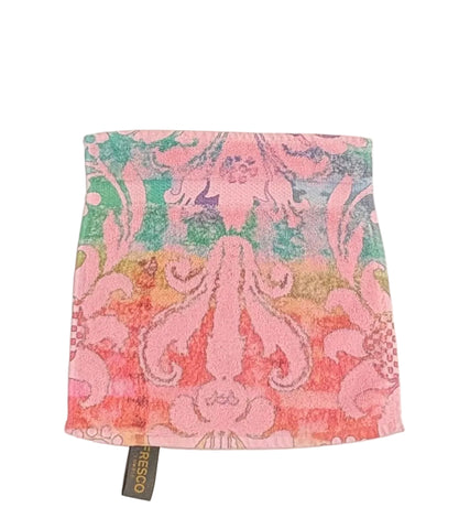 Fresco Towels- Rainbow Damask Pink  - Washcloth