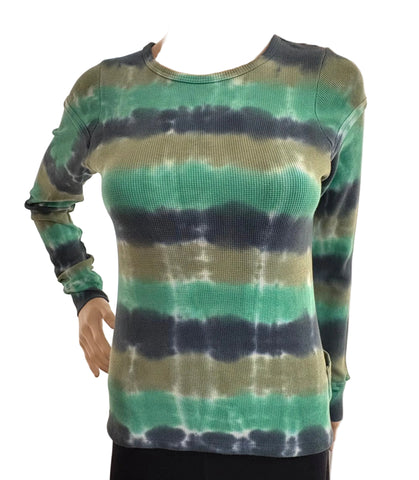Stripes Tie Dye - L/S Top - Forest Combo
