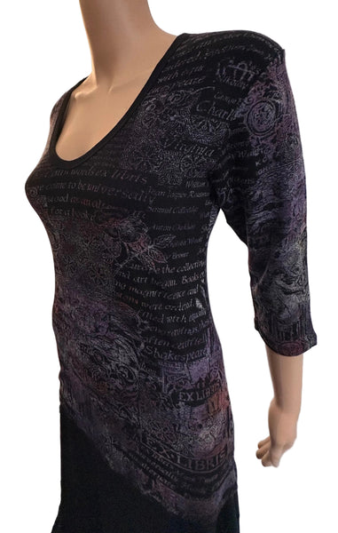 Ex Libris V neck - Lavender