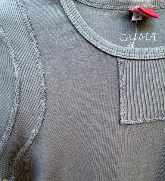 Textured Details Solid Top - Graphite