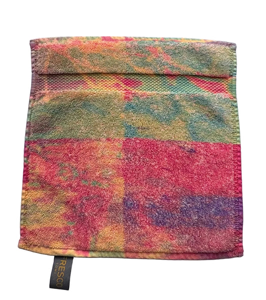 Fresco Towels - Abstract Watercolor Orange - Washcloth