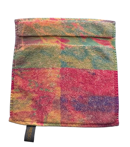 Fresco Towels - Abstract Watercolor Orange - Washcloth