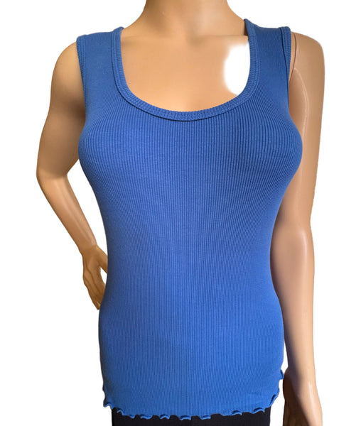 Solid Ribbed Tank - Cobalt