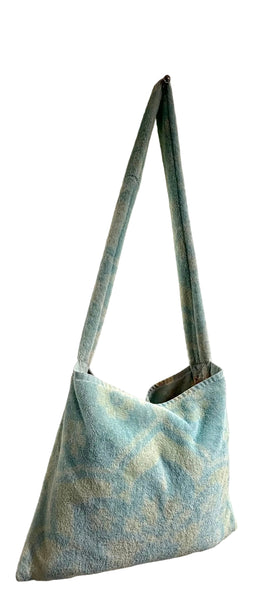 Fresco Towels - Venetian Brocade Lemon /Blue - Messenger Bag