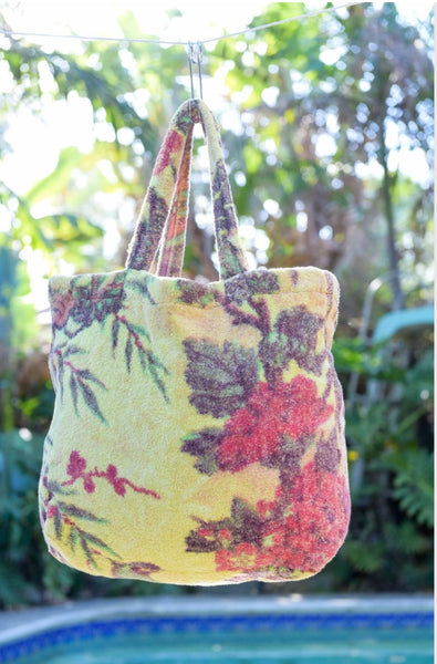 Fresco Towels - Tropical Peacock Lime - Large Tote bag