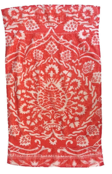 Fresco Towels - Bohemian Damask Red - Hand Towel