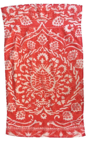 Fresco Towels - Bohemian Damask Red - Hand Towel
