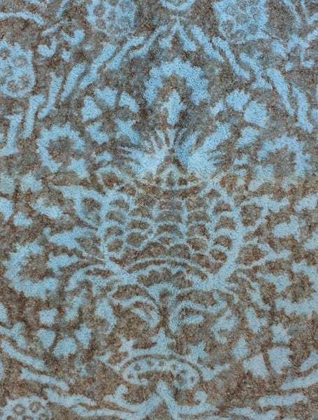 Fresco Towels - Bohemian Damask Aqua/Bark - Hand Towel