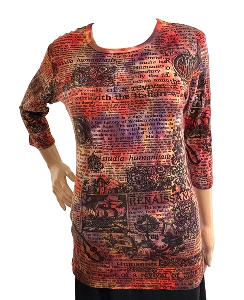 Renaissance Crew neck - Black/Red/Purple/Yellow