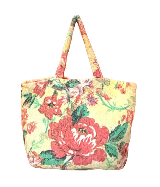 Fresco Towels - Provence Flower White - Large Tote Bag