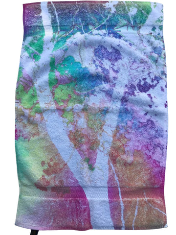 Fresco Towels - Abstract Tree White- Hand Towel
