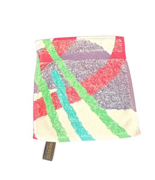 Fresco Towels- Washcloth - Abstract White