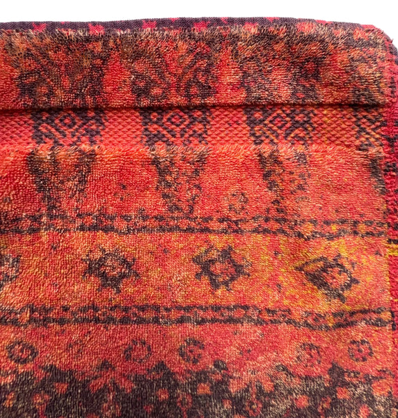 Fresco Towels - Kashmiri Sunset Orange - Washcloth