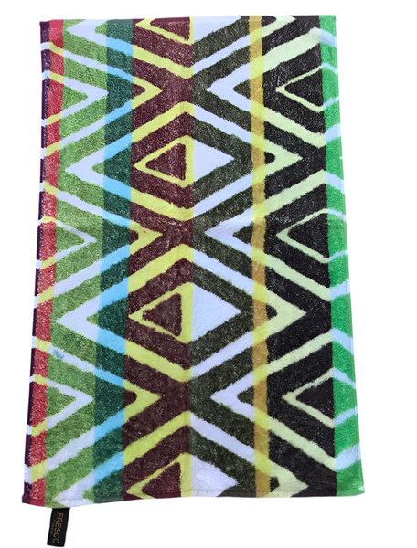 Fresco Towels - Sahara Diamonds White - Hand Towels