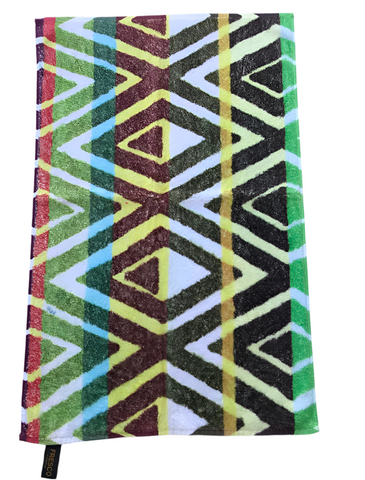 Fresco Towels - Sahara Diamonds White - Hand Towels