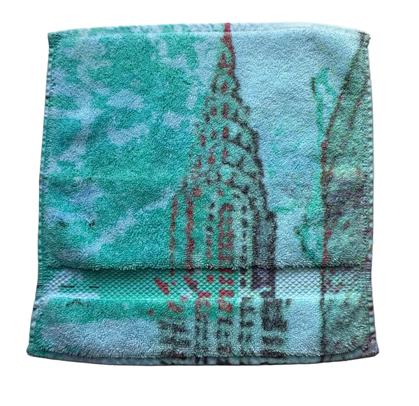 Fresco Towels - Empire State Building Aqua - Washcloth