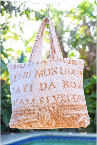 Fresco Towels - Roman Pillar Ivory - Large Tote Bag