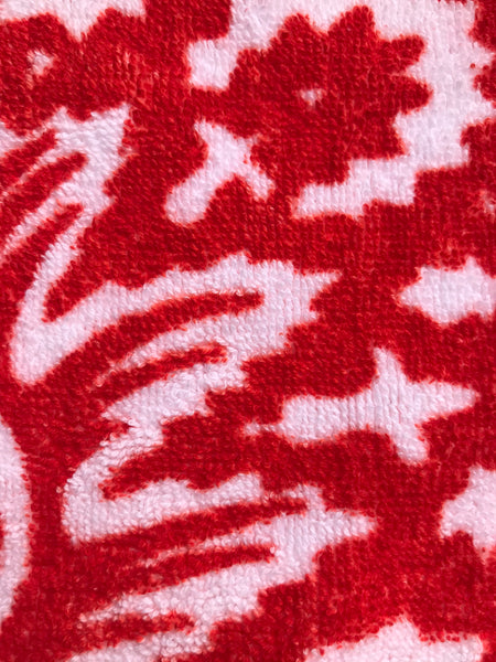 Fresco Towels- Bohemian Damask Red - Washcloth