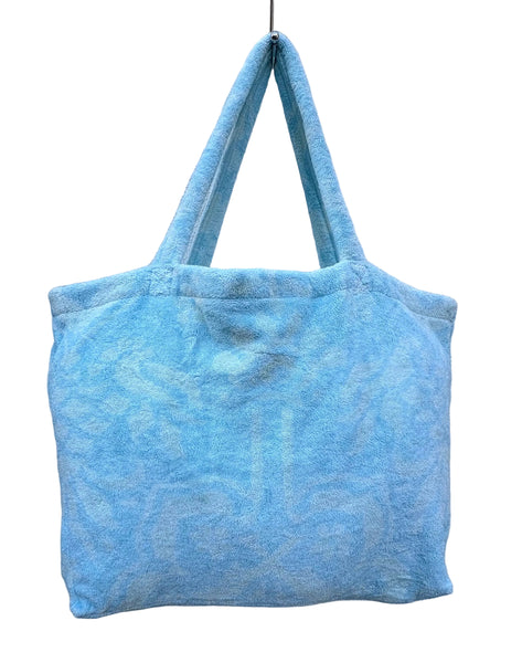 Fresco Towels - Venetian Brocade Sky / Mint - Large Tote Bag