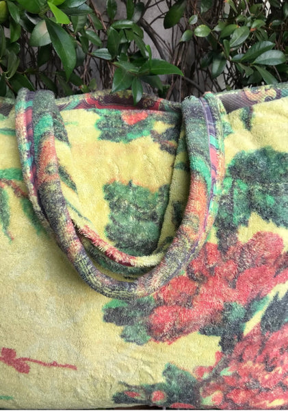 Fresco Towels - Tropical Peacock Lime - Large Tote bag