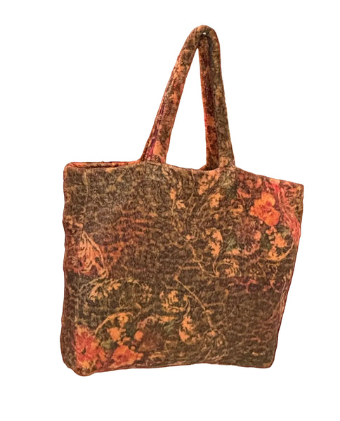 Fresco Towels - Leopard Sunset Orange - Large Tote Bag