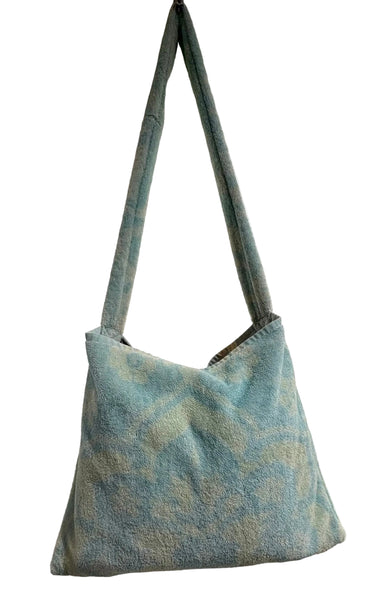 Fresco Towels - Venetian Brocade Lemon /Blue - Messenger Bag
