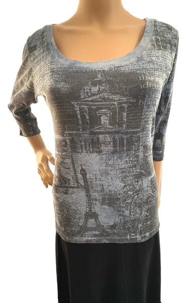 Notre Dame Scoop neck - Blue