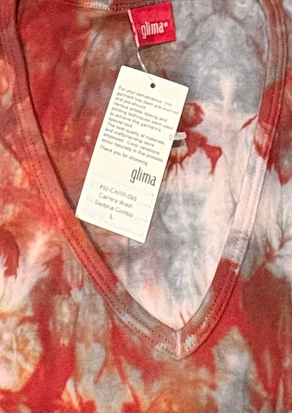 Carrera Wash V Neck - Sedona Combo