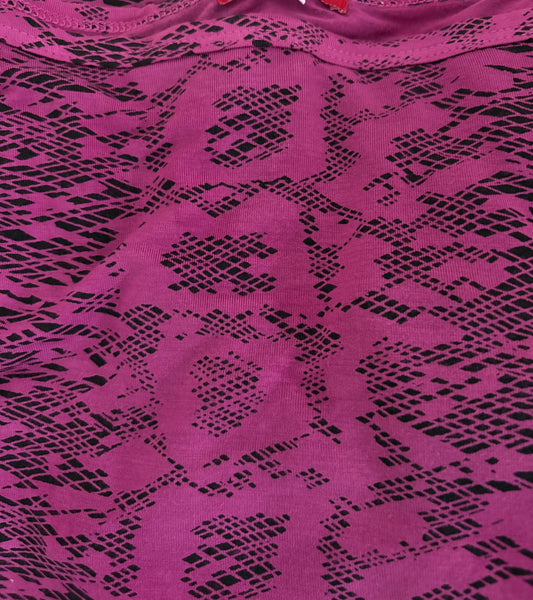 Boa Ruched Tunic - Magenta