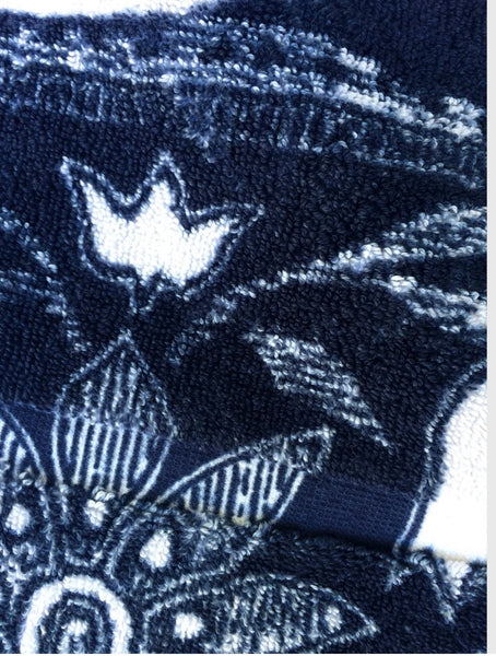 Fresco Towels - Bohemian Damask Royal Blue - Medium Bath Mat