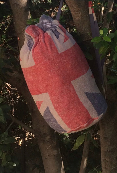 Fresco Towels - Union Jack Taupe - Nomad Bag