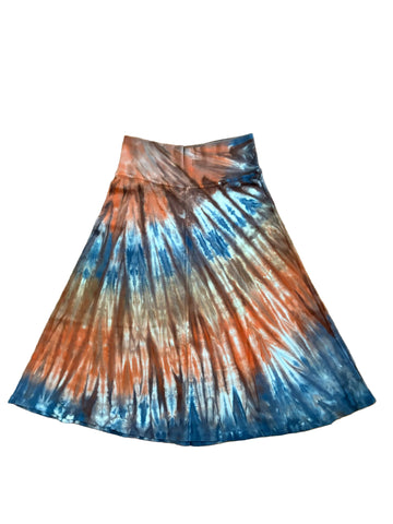 Skirt River Wash - Orange/Brown/Blue