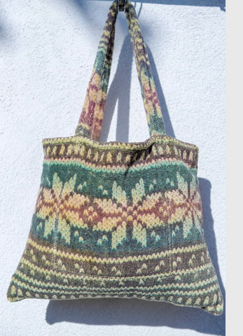 Fresco Towels - Nordic Snowflakes Taupe - Small Tote Bag